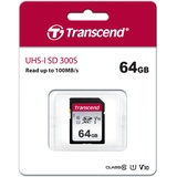 Transcend SDC300S SDXC Class 10 U1 V10 64 GB