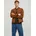 JJEROCKY in Kunstlederoptik mit Reißverschlusstaschen Herren Gr L cognac Web Obermaterial 88 Polyester 12 Viskose slim normal gerader Abschluss Jacken unifarben modisch regular Lederimitat