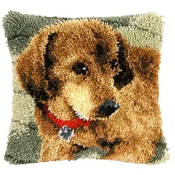 Knüpfkissen "Dackel"