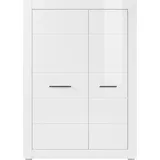 INOSIGN Mehrzweckschrank "BIANCO", weiß (weiß matt, weiß mdf hochglanz), B:100cm H:142cm T:35cm, FSC-zertifizierter Holzwerkstoff, Schränke, Mehrzweckschrank, Höhe 142 cm