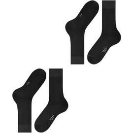 Falke Happy 2er Pack black 39-42