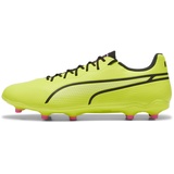 Puma King Pro FG/AG Soccer Shoes, Electric Lime-Puma Black-Poison Pink, 41