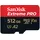 SanDisk Extreme Pro microSDXC UHS-I U3 V30 A2 512 GB+ SD-Adapter