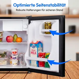 Medion Mini-Kühlschrank 42 l 850 mm hoch Schwarz