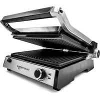 Safecourt Sandwichmaker 3 in 1 Kontaktgrill abnehmbare Platten - Sandwichtoaster [XXL Grillfläche & BPA-frei] - Sandwich- & Paninitoaster schnelle Zubereitung, spülmaschinenfest - Panini Grill schwarz