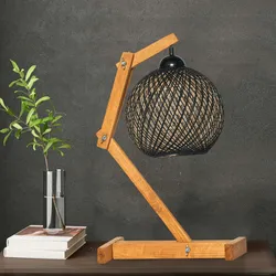 WellHome Leselampe 50 cm E27 Max 45-60W in Braun und Schwarz