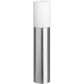 Lcd Sockelleuchte Aluminium 10,5 cm x 10,5 cm x 50,0 cm E27, dimmbar, silber