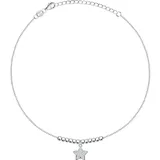 Christ Fußkette 925er Silber, recycelt Fußketten Damen