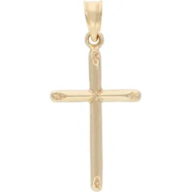 FIRETTI Kreuzanhänger Gelbgold 375