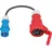 as - Schwabe Schwabe Adapterleitung - 0,3 m H07RN-F 3G2,5 schwere Gummischlauchleitung - CEE Stecker 230V/16A/3-polig zu CEE Kupplung 400V/16A/5-polig - IP44, 61372