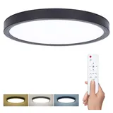 SOLIGHT LED Deckenleuchte schwarz