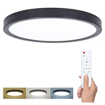 SOLIGHT LED Deckenleuchte schwarz