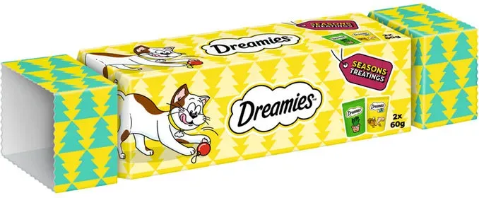 DREAMIES Snacks Weihnachtliche Geschenkbox