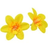 Whakano 10x Künstliche Blumen Orchidee,8cm Seidenblume Köpfe KunstOrchidee,Kunstblumen Orchidee,Künstlich Blumenkopf Deko-Blüten Orchideeblumen für Thanksgiving Party Tischdeko DIY Kleidung Deko,