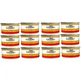 GOURMET Gold Nassfutter mit Rind Mousse für adulte Katzen 12x85 g