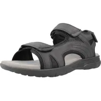 GEOX Herren U SPHERICA EC5 A Sport Sandal, Black, 45 EU