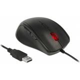 DeLOCK Ergonomic Mouse schwarz, USB 12548