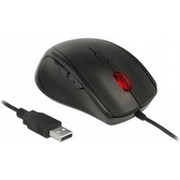 DeLOCK Ergonomic Mouse schwarz, USB (12548)