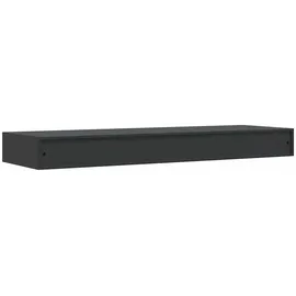 vidaXL Schweberegal mit Schublade 80 x 25 x 8 cm Schwarz