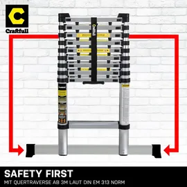 Craftfull CF-101A Teleskopleiter 3,2 Meter