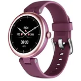 SHANG WING Lynn Smartwatch Damen,1.1 Zoll Klein Touchscreen Fitnessuhr Damen,Klein Stilvoll Fitnessuhr mit Schrittzähler Schlafmonitor SpO2-Überwachung Pulsuhr Smartwatch für Android iOS