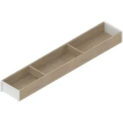 AMBIA-LINE Rahmen, für LEGRABOX/MERIVOBOX Schubkasten, Holzdesign, NL=600 mm, Breite=100 mm, Bard.Eiche/seidenwei