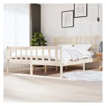 vidaXL Massivholzbett 180 x 200 cm Braun