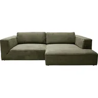 Tom Tailor HOME Ecksofa »Big Cube Style«, (2 St.), mit cleanen Stegkissen, extra große Sitztiefe, Breite 270cm grün