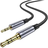 MOSWAG 3,5 mm auf 2,5 mm männlich Audiokabel Kompatibel mit Bose 700 QuietComfort QC45 QC35II QC35 QC25 Noise Cancelling Kopfhörer, JBL E45BT E55BT E65BTNC Bluetooth Kopfhörer