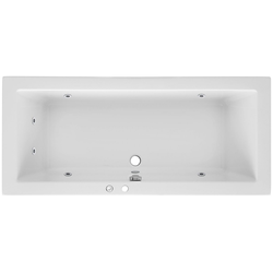OTTOFOND Whirlpool-Badewanne Cubic, (3-tlg), B/T/H in cm: 180/80/65,5; mit Whirlpool-System 2