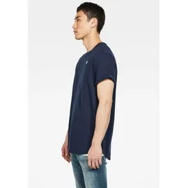 G-Star Lash Ribbed Kurzarm-T-Shirt Sartho Blue II M
