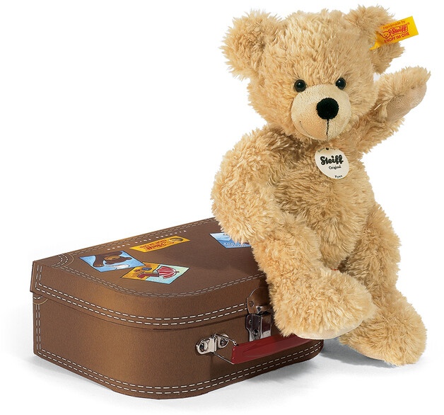 Ours en peluche dans sa valise Fynn Steiff, 28x15x8 cm