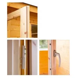 Wolff Finnhaus Gartenhaus Katrin 44-A 3,80 x 3,80 m Natur