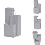 Vidaxl - Brunnen & Wasserfälle - Living Zimmerbrunnen Mit Led-licht Polyresin - Grau