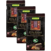 Rapunzel Bio 85 % Kakao Bitterschokolade 3x80 g