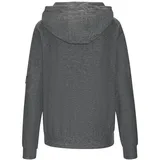 vivance active by lascana Funktions-Kapuzensweatjacke Damen schwarz meliert Gr.L (44/46)