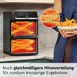 Bosch Serie 6 Heißluftfritteuse MAFD661B0 Schwarz 12 l