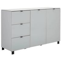 Hom'in Hom`in Sideboard Grau, Hellgrau, - 165x105.1x52.5 cm,