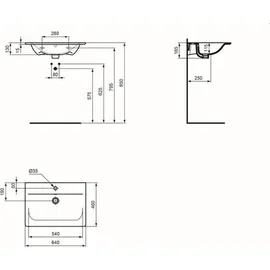 Ideal Standard Connect Air Möbelwaschtisch 64 x 46 cm (E028901)