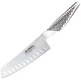 Global Gemüsemesser mit Kullenschliff, Küchenmesser, Schwarz, Silber