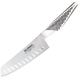 Global Gemüsemesser mit Kullenschliff, Küchenmesser, Schwarz, Silber