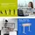 eSmart Germany ETX-121GM 120 x 60 cm Ahorn-Nachbildung Ergonomischer Steh-Sitz-Schreibtisch auf Rollen Stufenlos elektrisch höhenverstellbar 78,5 ...