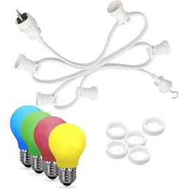 SPICELITE LED-Lichterkette spritzwassergeschützt 50 m Weiß
