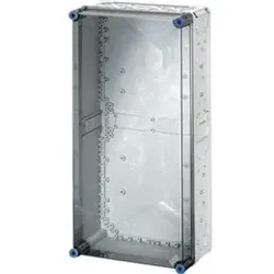 Hensel 2000005 Mi-Leergehäuse, Einbaumaße 275x575x146mm, transparenter Deckel Mi 0400