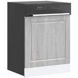 vidaXL Geschirrspülerblende Porto Grau Sonoma 60x1,5x67 cm