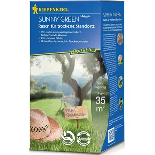 Kiepenkerl Sunny Green Rasen für trockene Standorte Saatgut, 1.00kg