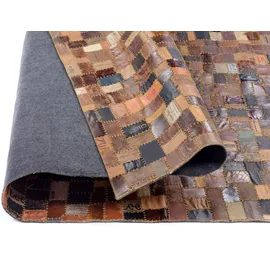 OCI DIE TEPPICHMARKE meinTeppich Lederteppich Labelstar ¦ braun ¦ Rindsleder / Kuhhaut ¦ Maße (cm): B: 70