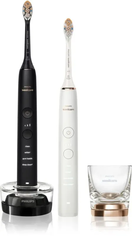 Philips Sonicare 9000 DiamondClean HX9914/69 elektrische Schallzahnbürste, 2 Bodys 2 St.