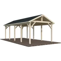Palmako Carport Robert 23,1 m2 - transparent tauchgrundiert