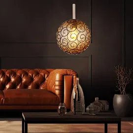 GLOBO Antik 1-flg. 25 cm rund Holz